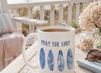 Didaey 6 Pcs Coastal Coffee Mugs, Blue Starfish Ceramic 12 oz Summer