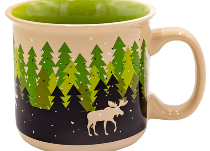 Lazy One Novelty Mugs, Funny Gift Mug for Family, Friends, or Coworkers in your Office, Camping, Wilderness, Moose (Forest)
