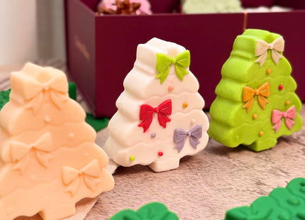 Christmas Tree Silicone Molds 2 Pack Christmas Chocolate Molds for Baking 3D Christmas Cake Mold Holiday Candle Resin Mold Xmas Pine Tree Soap Ice Cube Mold for Jello Cake Festival Home Decoration