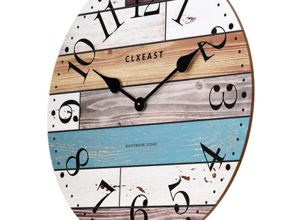CLXEAST 24 Inch Coastal Farmhouse Wall Clocks for Living Room Decor