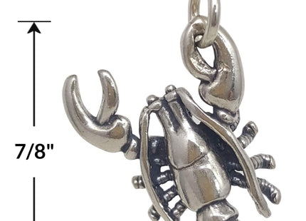 EnCharmed Lobster Sterling Silver Charm Necklace for Women