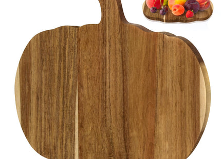 Halloween Pumpkin Wood Cutting Board, Halloween Kitchen Pumpkin Decor Wood Cutting Boards, 12"L x 13"W Charcuterie Board.