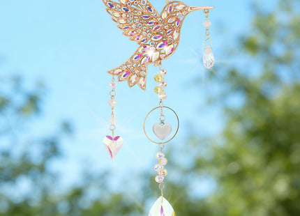 Hummingbird Gifts for Women, Hummingbird Crystal SunCatcher Window Decor