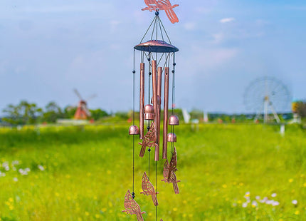 Cardinal Metal Wind Chimes for Outside,Cardinal Gifts for Women & Men