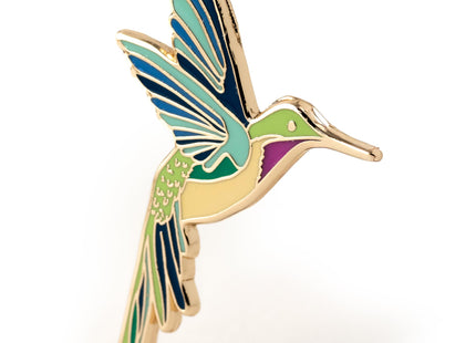 Cute Hummingbird Enamel Pin – Hard Enamel Hummingbird Lapel Pin, Colorful Hummingbird Brooch, Perfect Gifts for Hummingbird Lovers