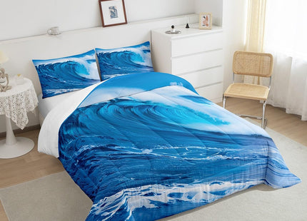 Feelyou Ocean Wave Comforter Set Twin Size for Boys Girls Teens