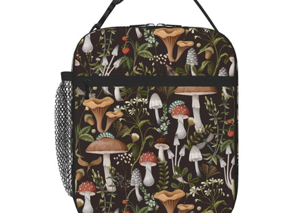 UEQIKI Vintage Mushroom Insulated Lunch Bag for Women & Men