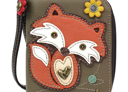Chala Fox Zip-Around Wallet/Wristlet, Gift for Fox Lovers
