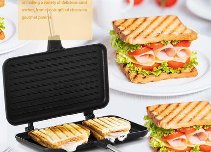 Large Sandwich Baking Tray, Interchangeable Handle Campfire Pie Maker