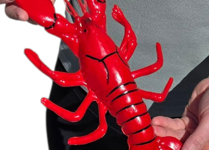 Realistic Red Lobster Decoration 11 Inch (1 Pack) Artificial Plastic