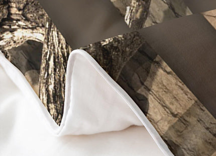 American Flag Stars Stripes Duvet Cover Set 100% Natural Cotton,Camo Hunting Deer Animal Camping Comforter Cover Set Twin with 1 Pillowcase,Brown Camo Grey Antlers Leaves Bedding Comforter Cover