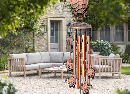 JUNQIU Sea Turtle Wind Chimes for Outside, Turtle Gifts for Women