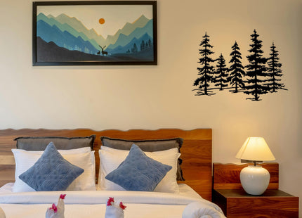 Xedatric Metal Pine Tree Wall Art Forest Decor