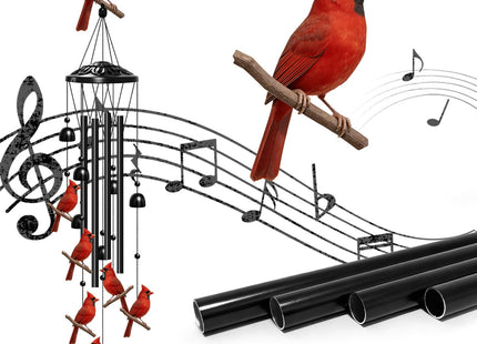 Cardinal Wind Chimes for Outside,Cardinal Gifts for Women/Men/Mother/Father