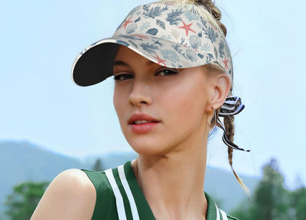 Bshuey Nautical Coastal Unisex Adjustable Sports Sun Visor
