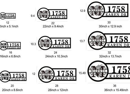 Custom House Address Numbers Metal Sign | Custom Home Street Number Gate Fence or Front Door Plaque | Realtor Closing Gift | Outdoor Metal Number | Display Your Address and Street Name