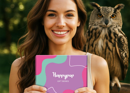 HAPPYPOP Owl Gifts for Women - Owl Socks for Bird Lovers Teen Girls Purple