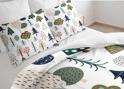 Pamnest Twin Comforter Set, 2 Pieces Woodland Tree Bedding, All Season