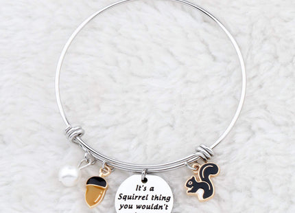 BAUNA Squirrel Jewelry for Squirrel Lovers Squirrel Bracelet It’s A Squirrel Thing You Wouldn’t Understand Animal Lovers Gifts (Squirrel Lovers Bracelet)