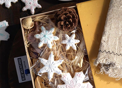 Comais Christmas Snowflake Shaped Cookie Cutters Set Stainless Steel 10Pcs