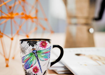 Color Changing Dragonfly Coffee Mug 12oz – Unique Dragonfly Gifts for Women