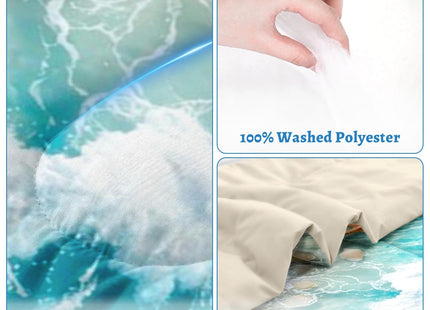 Nesker Twin Comforter Set, 2 Pieces Beach Starfish Bedding, All Season