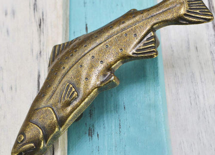 SCRTB 4Pcs Fish knobs for Door Cabinet Closet Drawer Cupboard Dresser Wardrobe Furniture Kitchen Handle for Home Office Kitchen Pull