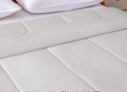 Amazon Basics Cooling Comforter, Temperature Regulating Blanket for Hot Sleepers, Summer & All Season Bedding, Lightweight, 90"x90", Queen, Gray