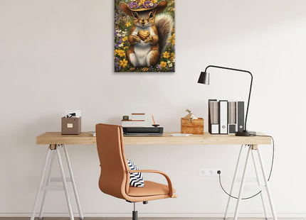 Squirrel Wall Art Western Squirrel Pictures Wall Decor Painting 16"X12"