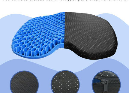 NEW-Vi Anti-Slip Kayak Seat Cushion - Waterproof Thicken Gel Boat Kayak Canoe Rowing Stadium Pad for Sit in Kayak Chair Lifetime Kayak Accessories Equipment Gear for Fishing Kayak,Blue