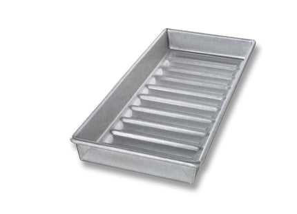 USA Pan Bakeware Nonstick New England Hot Dog Bun and Lobster Roll Loaf Pan, Aluminized Steel