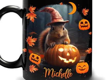 Hyturtle Personalized Spooky Squirrel Mug Gifts for Squirrel Lovers