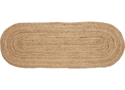 VHC Brands Coastal Farmhouse Jute Table Runner, Natural, 13x36