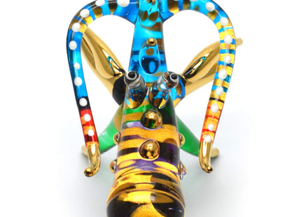 Hand Blown Glass Figurine Small Beautiful Lobster Handmade Miniature Animal Art