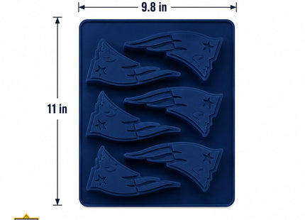 MasterPieces Game Day - FanPans NFL New England Patriots Silicone Muffin Pan - Dishwasher Safe
