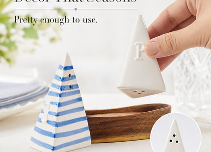 Mud Pie Sailboat Salt and Pepper Shaker Set