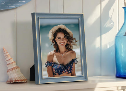 Afuly 8x10 Blue Picture Frame Vintage Coastal Photo Frame