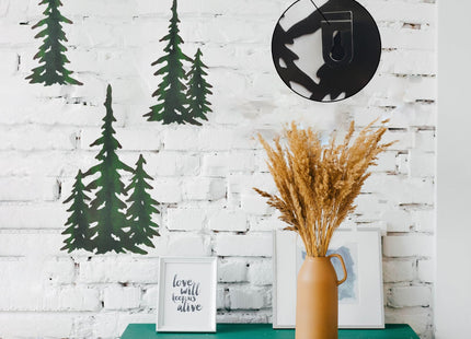 wotieuns Pine Tree Wall Decor Outdoor Metal Art Hanging Farmhouse Country Forest Cabin