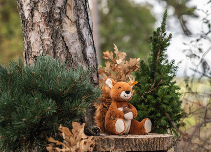 Steiff Phil Plush Squirrel, Premium Stuffed Animal Squirrel for Kids (Brown, 8")