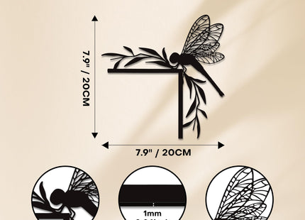 Rajukit Dragonfly Wall Art, Door Frame Decor