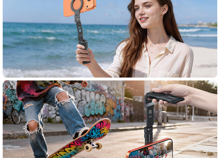 OMOTON TP03 [Ultra-Slim] 360° Rotating for MagSafe Tripod Stand with Hook