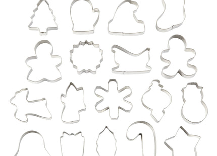 Wilton Christmas Cookie Cutter Set, Holiday Baking & Decorating for Gingerbread & Sugar Cookies, 18 Piece, Metal