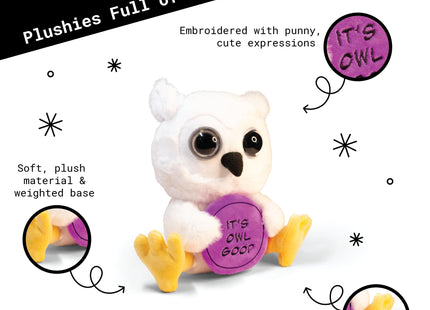 Punchkins Owl Plushie - It's Owl Good Sassy Plush, Gift for Animal Lovers, Cute Plush Toy for Gifting