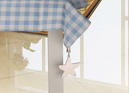 TEKEFT Set of 8 Stainless Steel Starfish Shaped Table Cover Tablecloth Weights