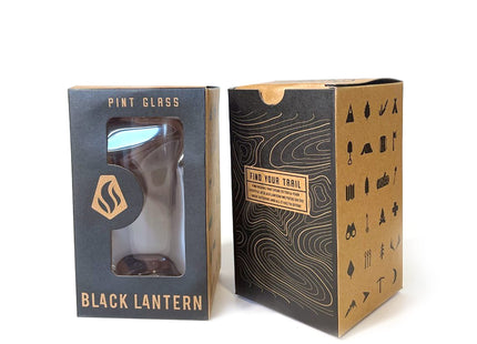 Black Lantern Rustic Moose Pint Glasses Set of 2 Beer Glasses with 16oz. Capacity