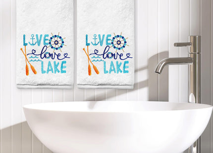 Yanhuecui Lake House Decor Hand Towels for Bathroom, Lake House Gifts
