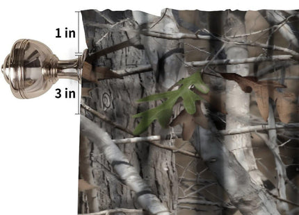 Yearn Jear Forest Camouflage Valance Curtain,Camo Conifer Oak Branches Leaves Mossy Hunting Lodge Camp Cabin Theme Windows Curtain Valance for Cottage Kitchen Dining Room,54x18inch