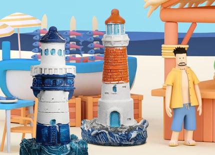 balacoo 4 Pcs Mini Lighthouse Decoration, Nautical Lighthouse Model