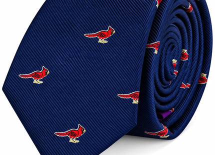 AUSCUFFLINKS Cardinal Bird Lover Neck Ties for Him | Bird Animal Lover Neckties | Happy Novelty Funky Ties for Him (CARDINAL BIRD)