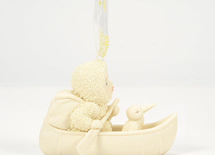 Department 56 Snowbabies Celebrations Canoe for Two Hanging Ornament, 2.36 Inch, Multicolor